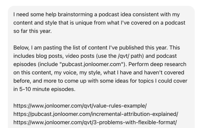 ChatGPT for Podcast Ideas